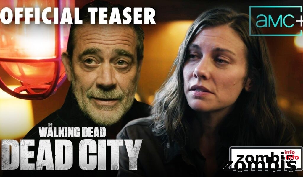Segunda miniatura oficial relacionada con The Walking Dead Dead City temporada 3 y el logo de zombis.info